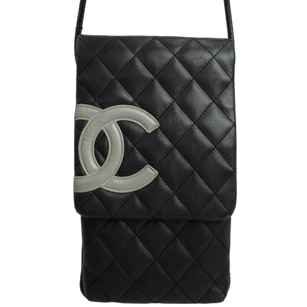 Chanel Cambon Line Pochette Shoulder Bag Black
